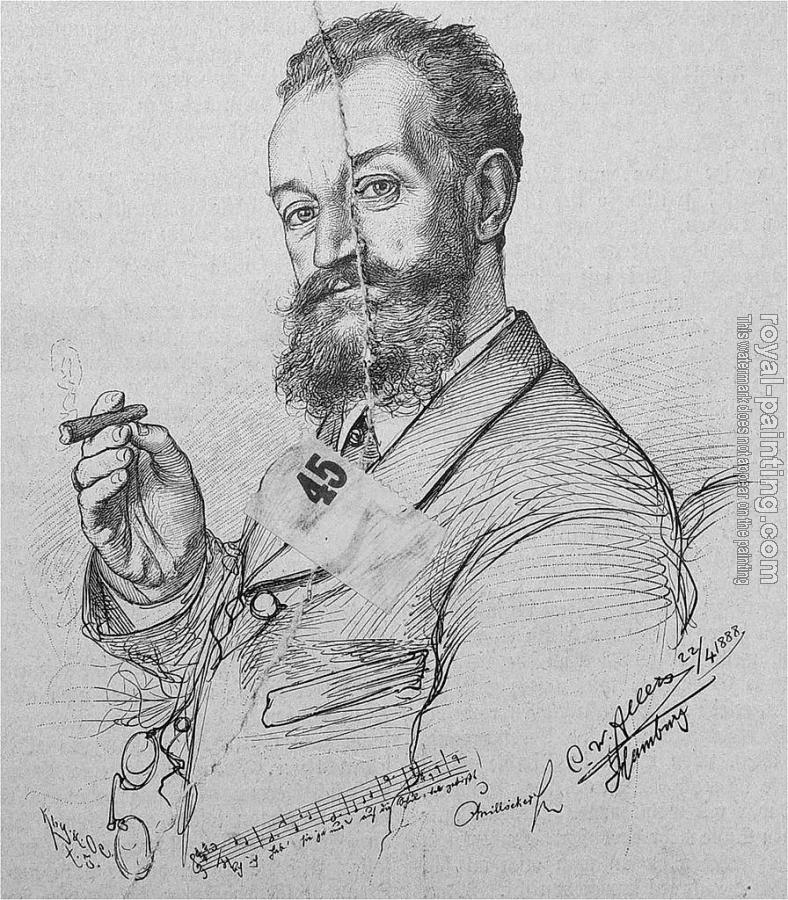 Christian Wilhelm Allers : Portrait of karl mill cker